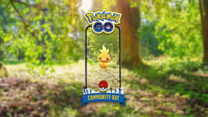 Torchic 与 Pokemon Go 社群日标志 — 任天堂 壁紙