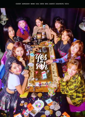 TWICE 女团在音乐演唱会舞台上耀眼夺目 — 트와이스 壁紙