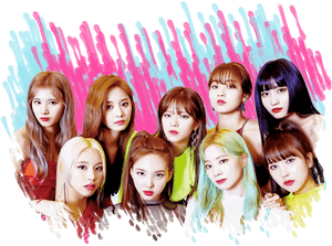 Twice 成員繽紛背景
