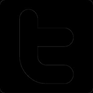 Twitter 標誌向量圖 - Twitter 標誌黑白 PNG