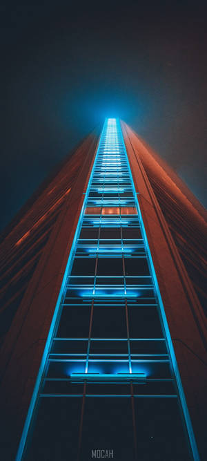 Vivo Y11 建筑蓝光夜景 — Vivo Y11 壁紙