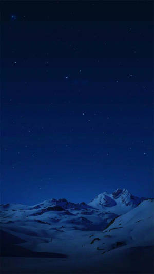 Vivo Y11 雪山夜景 — Vivo Y11 壁紙