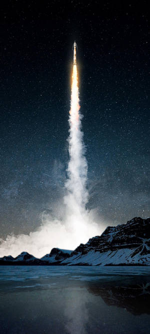 三星S21 Ultra火箭发射壁纸 — 1440x3200 壁紙