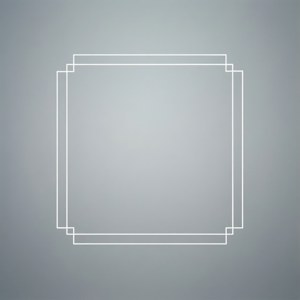 簡約白色方形框架角落括號疊加，適用於極簡桌布 — Tecno Phantom V Flip 壁紙