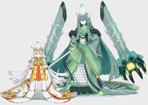 人形化的Celesteela與Kartana — 任天堂 壁紙