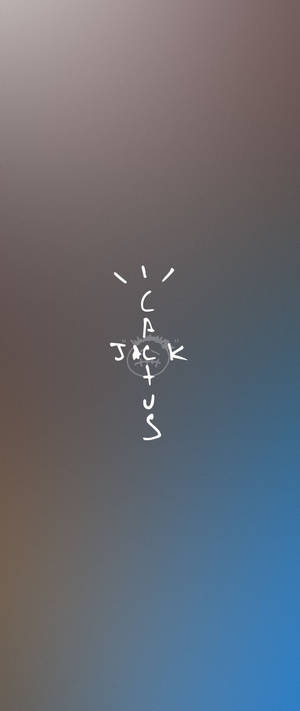 Cactus Jack Travis Scott 文字標誌 藍灰 — Xperia 5 壁紙