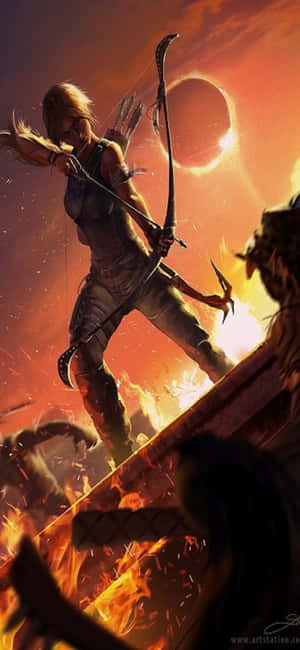 iPhone X Shadow of the Tomb Raider 背景 — Redmi K 壁紙