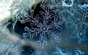 冰晶雪花壁纸 — 冬季 壁紙