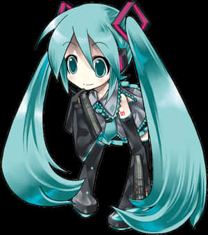透明Q版初音PNG - 初音未來Q版透明PNG下載