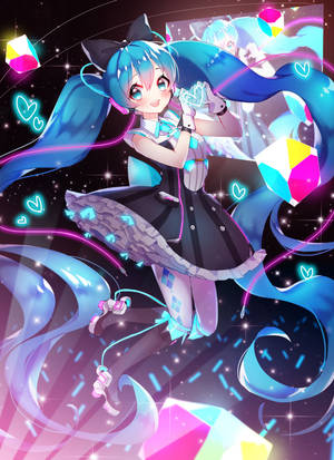 美麗的初音未來HD藝術桌布 — OnePlus Pad 3 壁紙