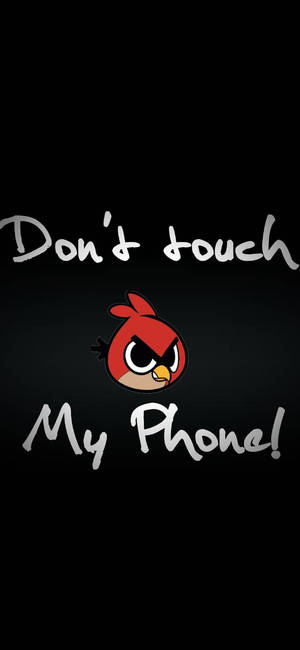 别碰我手机 红鸟壁纸 — iPhone 17e 壁紙
