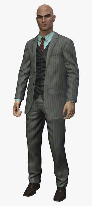 Agent 47 正式西裝《刺客任務：赦免》HD — iPhone 11 Pro 壁紙