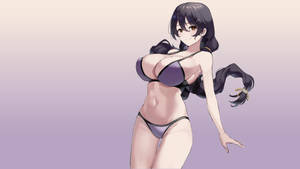 動漫女孩比基尼美胸