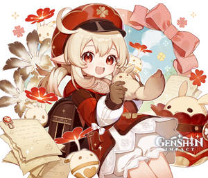 原神可莉與嘟嘟可 — 原神 壁紙