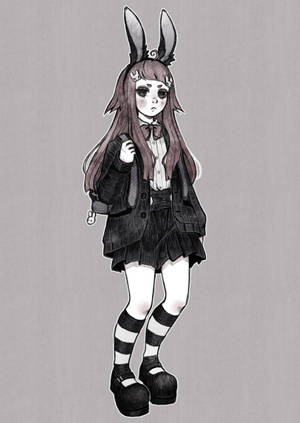 另类美学少女朋克卡通 — 另类美学 壁紙
