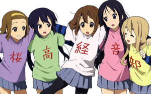可愛動漫《K-ON!》角色 — 動漫角色 壁紙