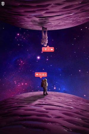 可愛紫色星球