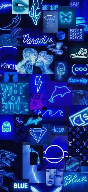 Aesthetic Blue背景 — 简约蓝色美学 壁紙