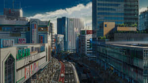 動漫風景背景 — 動漫城市 壁紙