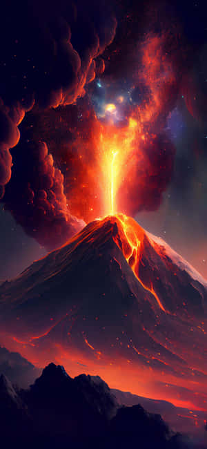 火山背景 — 华为 壁紙
