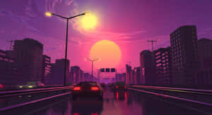 霓虹城市背景 — 霓虹城市 壁紙