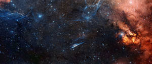 經典銀河星空桌布。