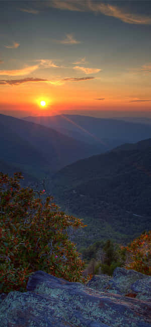 大煙山國家公園金色夕陽 — Motorola Edge 70 Fusion 壁紙