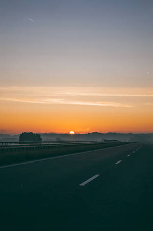 天空景觀道路桌布 — 黎明 壁紙