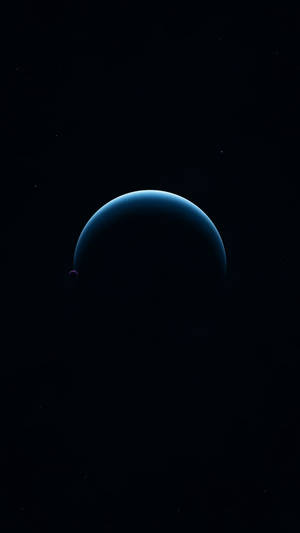 AMOLED 桌布：日蝕中的新月光芒