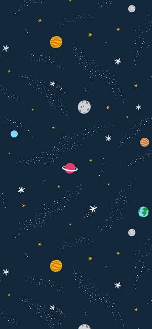 宇宙向量藝術桌布 — iPhone 13 Pro 壁紙