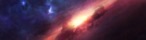 粉色太空星云壁纸