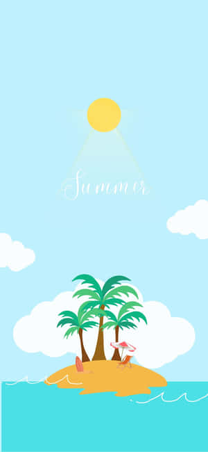 iPhone X 夏日背景 — iPhone 15 壁紙