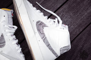 黑白Nike Air Force 1高筒鞋