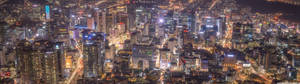 全景城市夜景桌布。