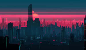 霓虹之城背景 — 霓虹城市 壁紙