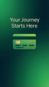 一张带有绿卡的励志排版壁纸。 — iPhone 5 壁紙