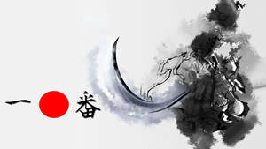 日本武士潑墨 — 日本武士 壁紙