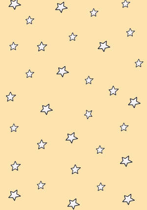 星夜可爱淡黄美学 — 淡黄色 壁紙
