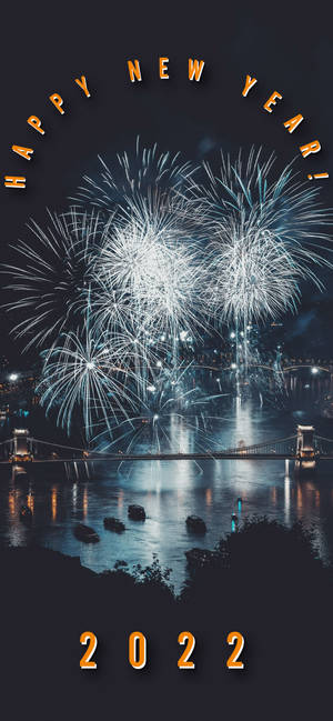 標題：2022 新年慶祝爆炸 — iPhone 16 壁紙