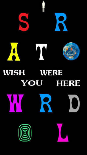 酷炫的 Astroworld 文字壁纸，色彩设计惊艳。 — 电池节省 壁紙