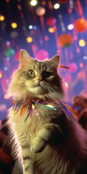 派對慶祝貓咪.jpg — 跳舞的猫 壁紙