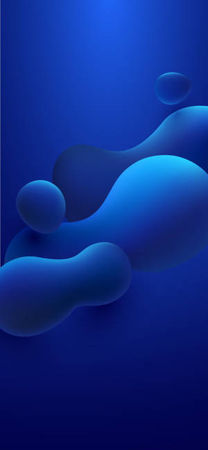 液態藍 iPhone — Galaxy S24 FE 壁紙