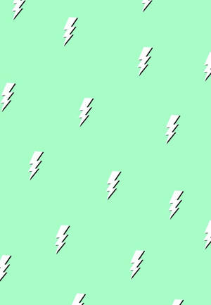 淺綠美學閃電 — 暗绿色美学 壁紙