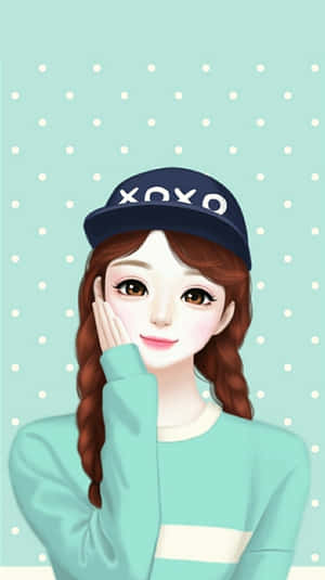 漂亮女孩图片 — 可爱动漫女孩 壁紙