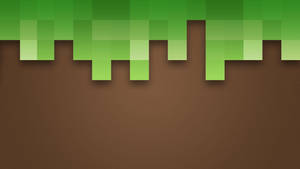 簡化像素 Minecraft 泥土 草地 桌布