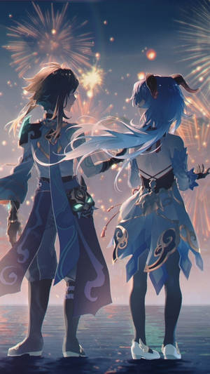 甘雨与绫人原神手机壁纸 — 原神手机 壁紙