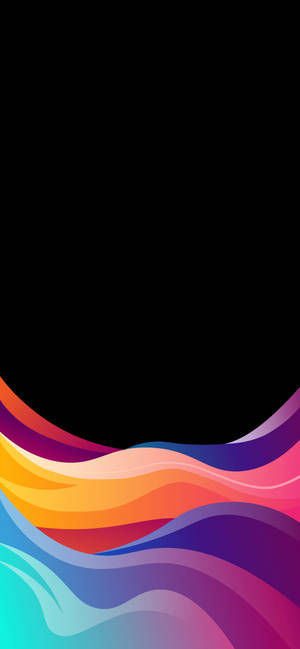 iPhone XR彩色柔和抽象波浪壁纸 — iPhone Xr 壁紙