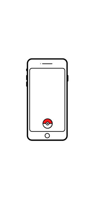白色iPhone精靈球 — Pixel 9 Pro 壁紙