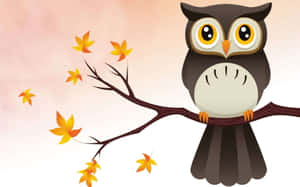 可愛貓頭鷹背景