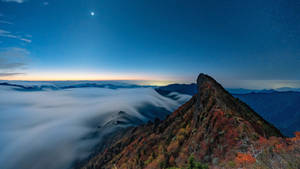 石鎚山晴空壁紙 — 黄昏 壁紙